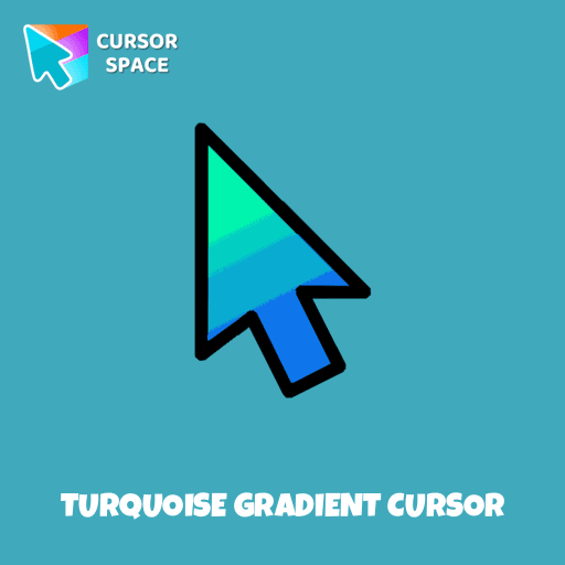 Turquoise gradient cursor arrow cursor